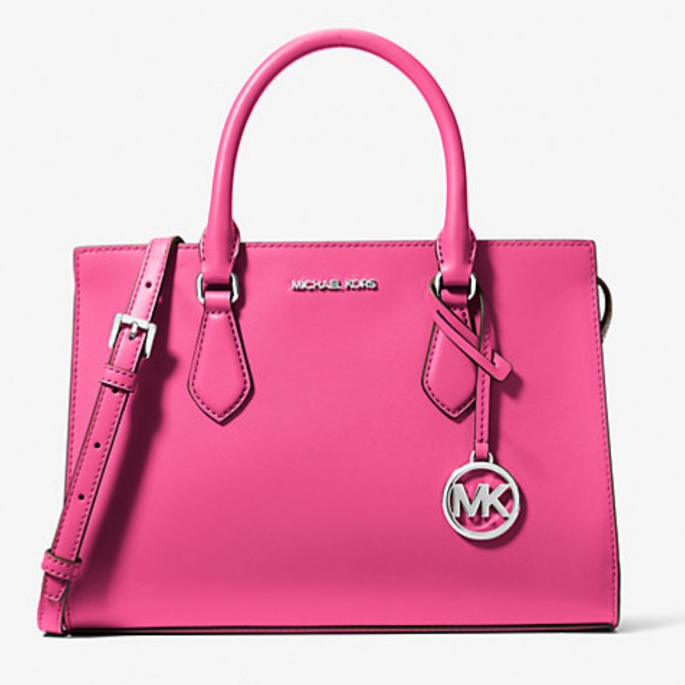 Michael Kors Sheila Medium Satchel
Dragonfruit 
NWT - Picture 5 of 16